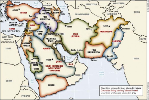 ريشه يابي نقشه جديد خاورميانه